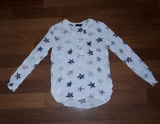 🌟Zwillingsherz🌟Damen Bluse Tunika weiß, Gr. S, STARS