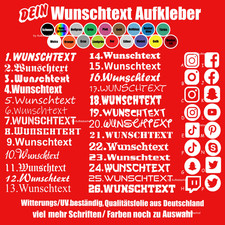 10cm Wunschtext Handy Autoaufkleber Name Schriftzug Geschenk individuell Logo UV