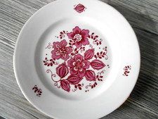 Teller für Kaffeeservice Henneberg Porzellan "Helena" - lila - DDR