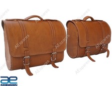 Leder Satteltaschen hellbraun