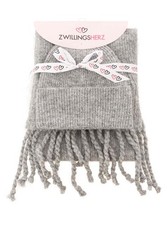 Zwillingsherz Damen Set Mütze