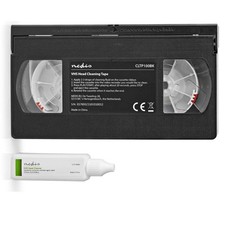 VHS Reinigungskassette Kopfreinigungsband Videokopf Reinigung Videorecorder 20ml