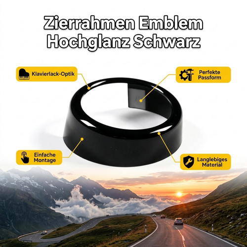 Hochglänz kühlergrill ringe - hochglänz,