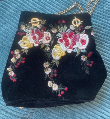 Zara samtbeuteltasche mit - zara,