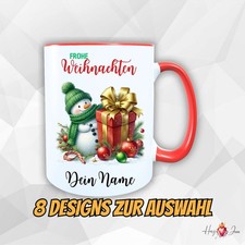 Personalisierte Tasse  Kaffeetasse Geschenkidee Weihnachtstasse Schneemann_0062T