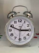 Atlant wecker 24cm Laut Klingeln ohne Ticken Silber-ATLANTA 1648/19 Neu