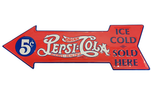 Vintage pepsi cola blechschild - cola,