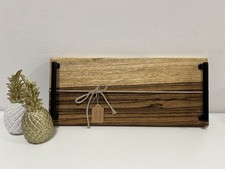 Servierbrett Edelholz Zebrano