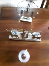 Weihnachts Deko Konvolut Kugel, Teelichthalter, beleuchteter Aufsteller