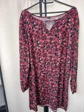 Kleid Minikleid Tunika Bluse Shirt Oberteil RAINBOW 42 schwarz rot grau Viskose