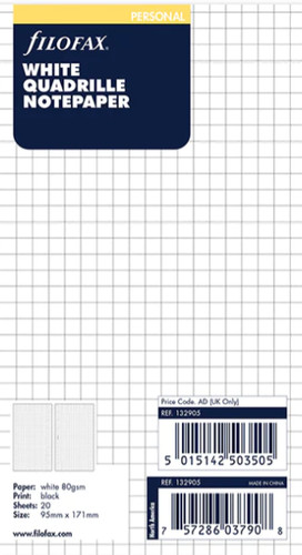 Filofax notizpapier personal - filofax,