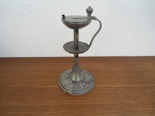 Öllampe Zinn 26 cm 19. JHd.