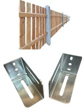 2x Edelstahl Zaunriegelhalter 2mm für 40mm - 48mm Zaunbau Tore Gartenbau Garten