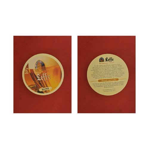 Leffe glas brauerei bierdeckel - leffe,