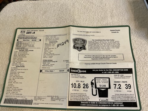 Dodge neon srt manual - dodge,
