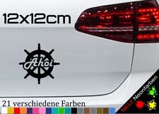 Ruder Ahoi Aufkleber Steuerrad