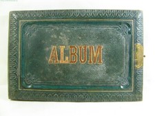 Poesie Album mit Oblaten Bildern um 1873 Bindung lose ca .16 cm x 23,5 cm (5)