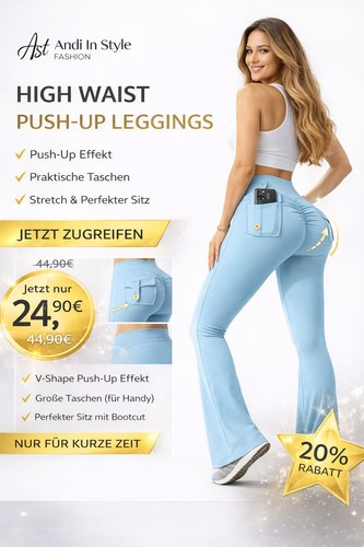 High waist push leggings - high,