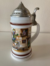 Bierkrug aus Porzellan mit