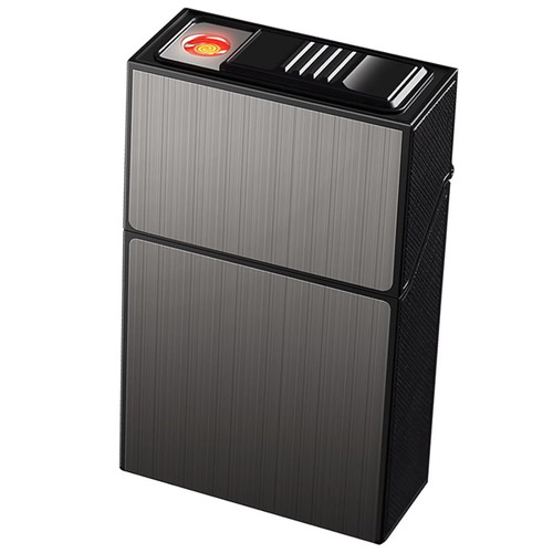 Aluminium zigarettenetui mit - aluminium,