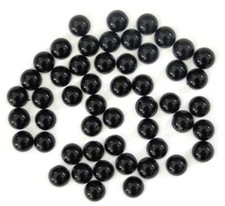 Halbperlen rund 8 mm schwarz
