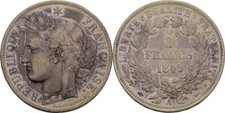 France 5 Francs 1849 A Silber  24,7g   Original #Z361