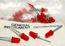 10x General Instrument MV5094 Bipolar LED / Leuchtdiode, 4.5 mm f. Sammler