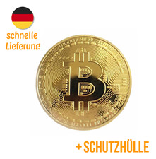 BITCOIN Münze Medaille Gold