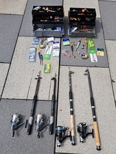 ANGELASRÜSTUNG RUTEN ,ROLLEN,KOFFER MIT VIEL ZUBEHÖR