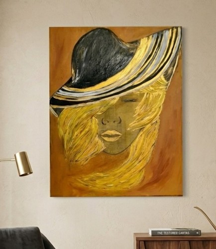 Akrylbild abstrakt 40x50cm - 40x50cm, –