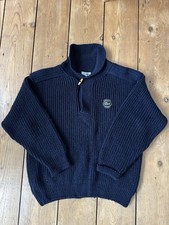 Vintage Lacoste Pullover Sweater mit Knopf und hohem Kragen Used Größe 6