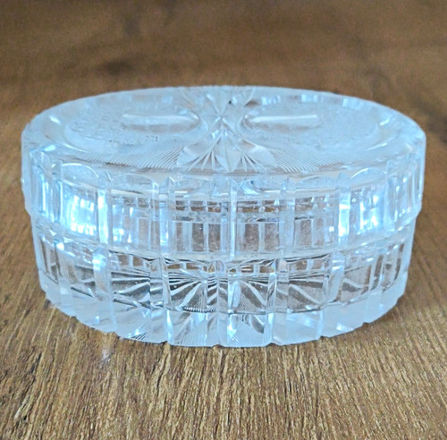 Bonboniere glas geschliffen - glas,