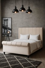 Doppelbett Samt Bett Vintage