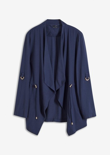 Blusenjacke 46 dunkelblau - blusenjacke,