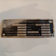 Original Typenschild Porsche Diesel Traktor Master Schlepper N 419