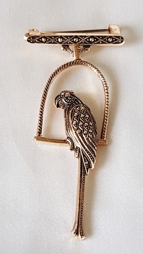 Brosche papagei vogel auf - brosche,