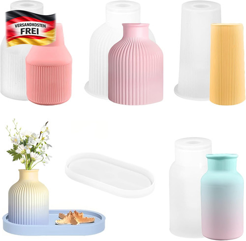 Vase gießform silikon set - gießform,