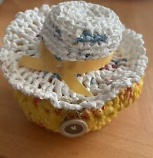 Häkelkörbchen Hutform