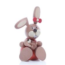Osterartikel Osterhase mit Hasenkind Höhe=11cm NEU Osterdeko Osterhasenfigur 