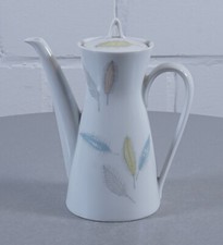 Rosenthal Porzellan Kaffeekanne Kanne 0,5 L Form 2000 bunte Blätter (F) Vintage