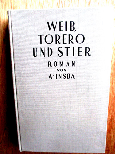 Weib torero und stier - ",