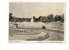 R904 AK Hannover herrenhausen Springbrunnen großer Garten gelaufen 1938