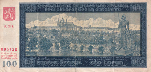 100 kronen korun 1940 - 100, |