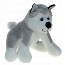 Plüschtier Husky sitzend 16cm