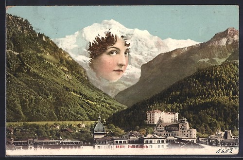 Berg mit gesicht - ak,