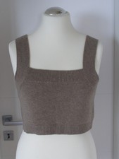 Lodenfrey 100% Kaschmir Top, Gr.L, crop top,taupe,neu