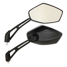 E-geprüft Universal-Alu-Legierung Schwarz 8/10mm Motorrad-Roller-Spiegel-Paar