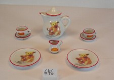 Steiff Porzellan Puppenstube Service 6 teilig (1992) Bärle #646