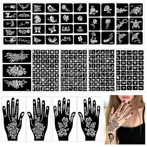 Henna schablonen 247 - henna, stück