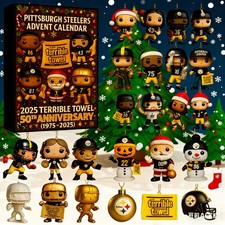 Pittsburgh Steelers Adventskalender Weihnachten Countdown Anhänger Kid Geschenk